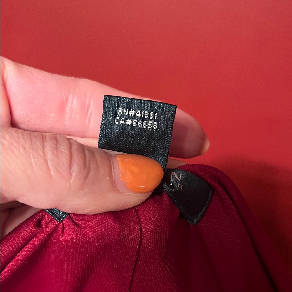 Like new Ralph Lauren Red and Black three-quarter length Sleeve Dress - Picture 3 of 16